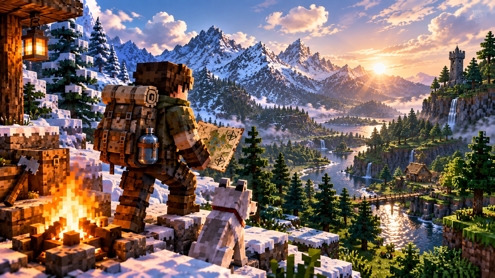 Original no-text visual for Tough As Nails mod guide: hydration, temperature and smarter survival