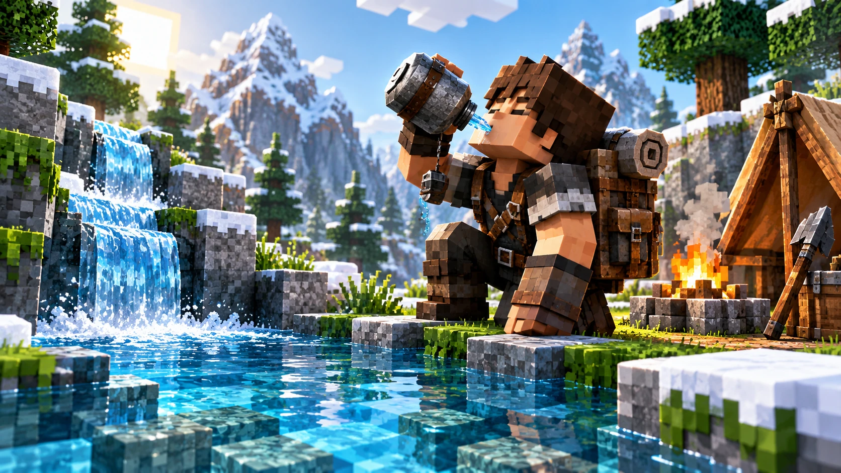 Original water-focused survival visual